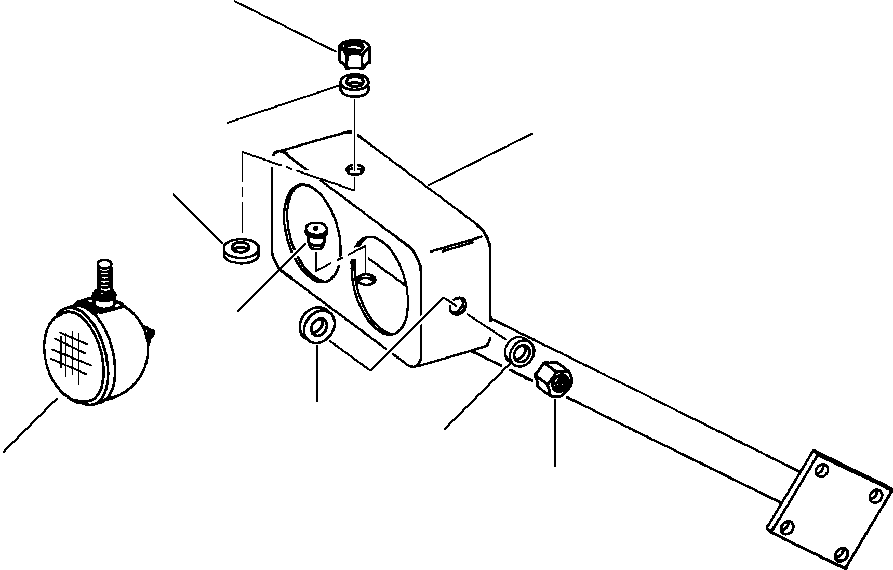 SUPPORT, LIGHT - RH 1109 449 C5 KOMATSU