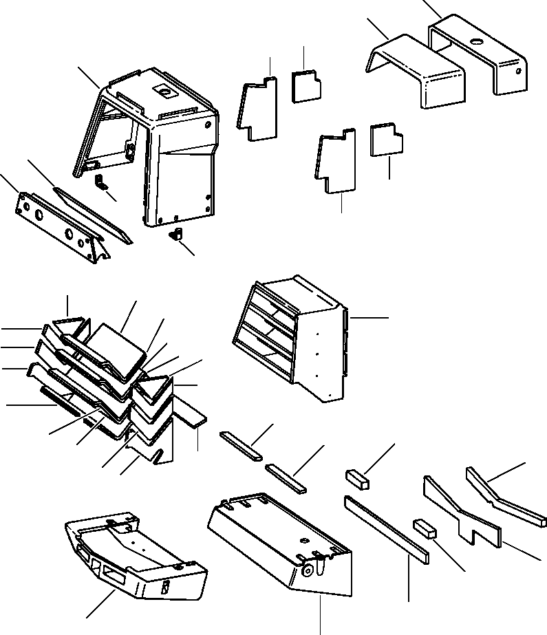 SUPPORT, LH MOUNTING 1172 698 C2 KOMATSU