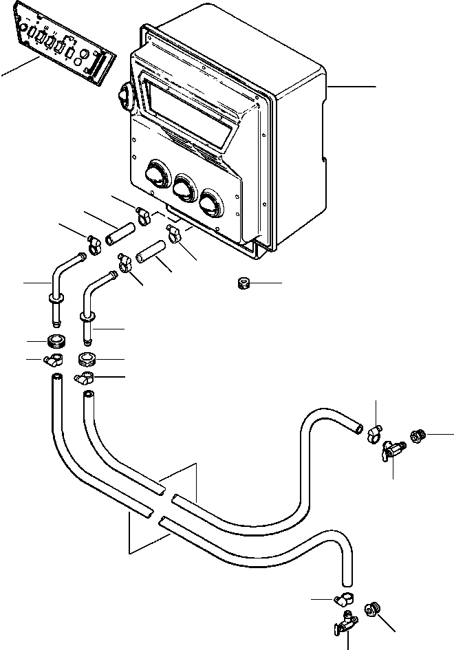 TUBE, HEATER - SUPPLY LINE 1261 463 H91 KOMATSU