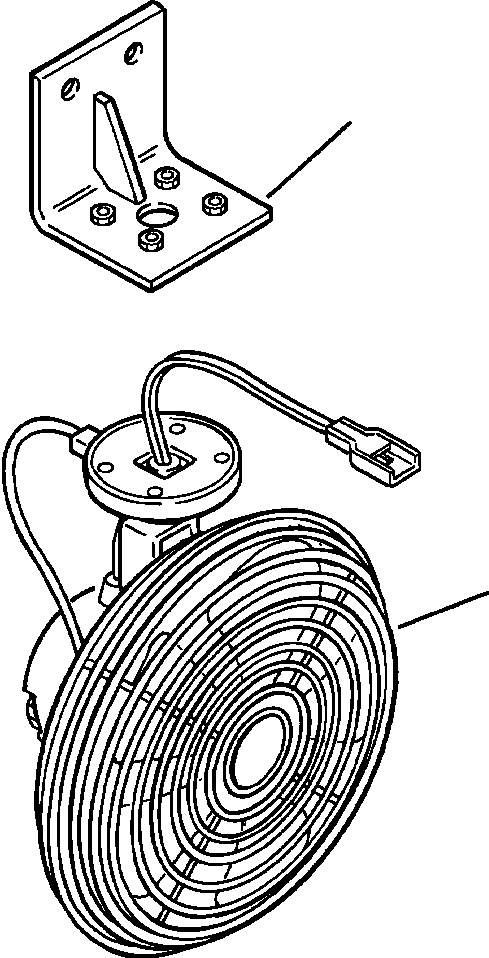 SUPPORT, DEFROSTER FAN 1301 990 H91 KOMATSU
