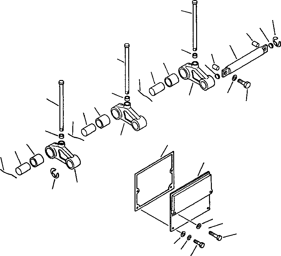 SHAFT, CAM FOLLOWER 1237 915 H91 KOMATSU