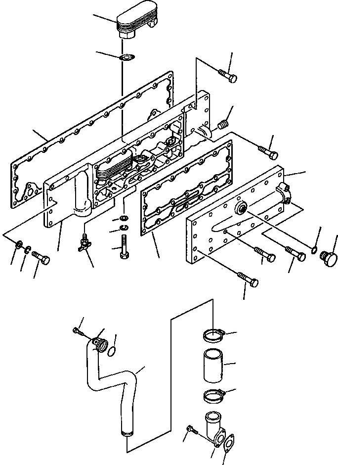 Крепёжный болт - 3/8NFx3-3/4 1237 989 H1 KOMATSU