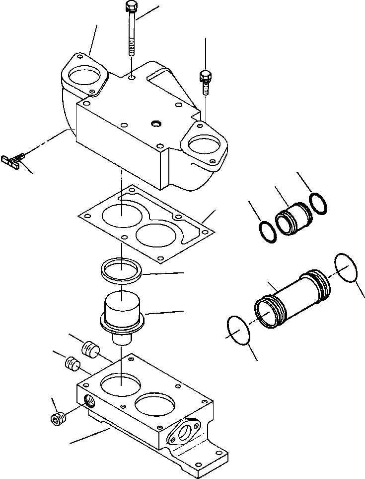 HOUSING, THERMOSTAT 1239 229 H1 KOMATSU