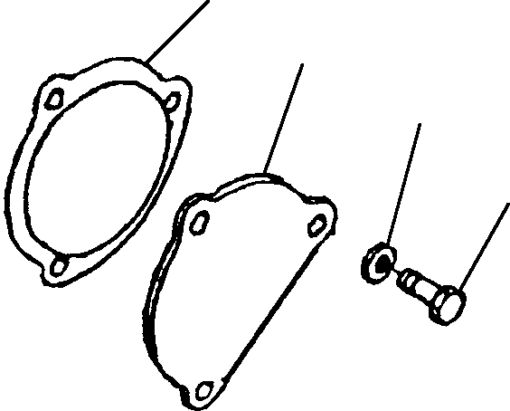 GASKET, STARTER 1239 611 H1 KOMATSU