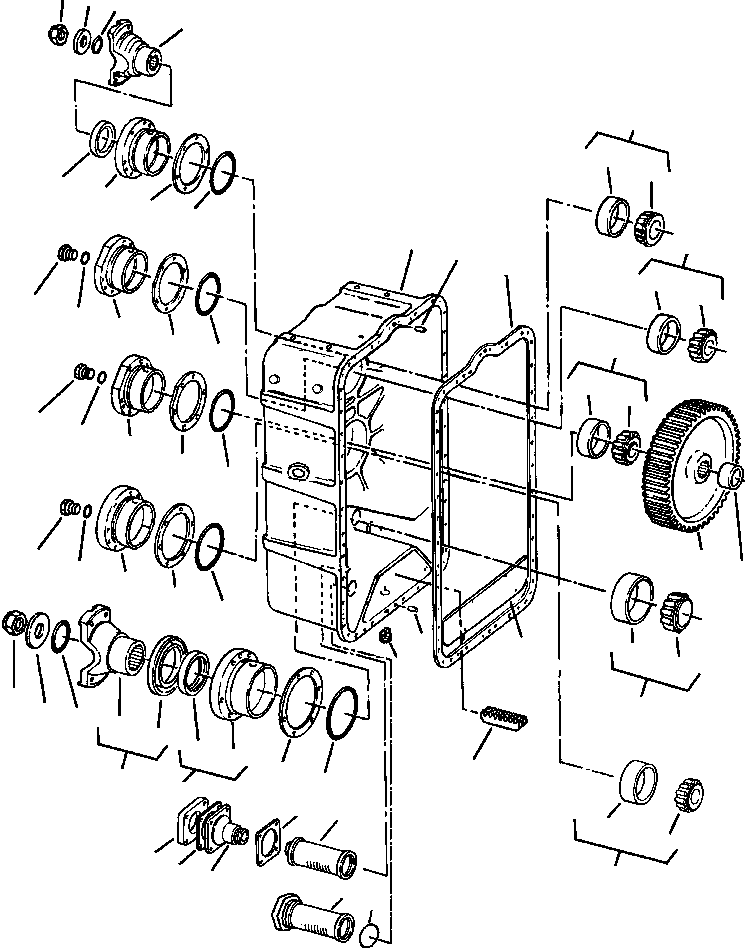 HOUSING, REAR 1110 753 C4 KOMATSU
