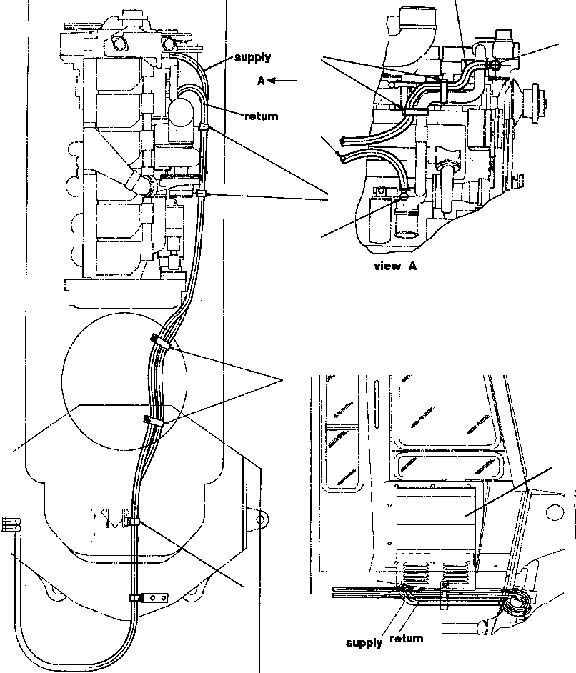 ADAPTER 1 1/16-12 x 1/2NPTF 1305 871 H1 KOMATSU