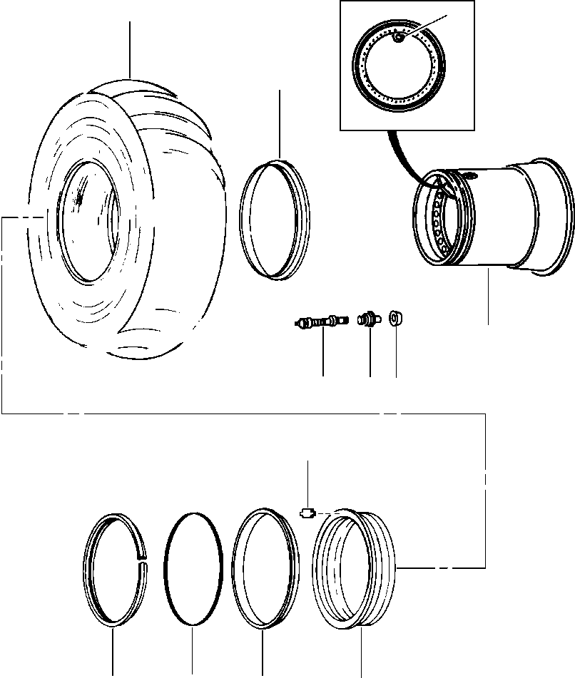 Колесо 1251 575 H91 KOMATSU
