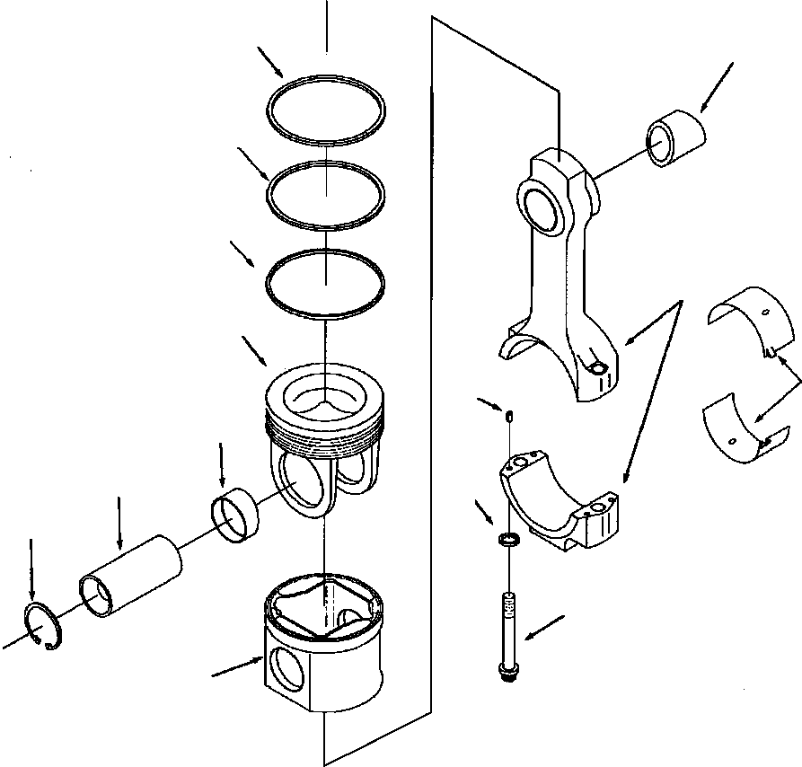 TOP, PISTON 1307 930 H1 KOMATSU
