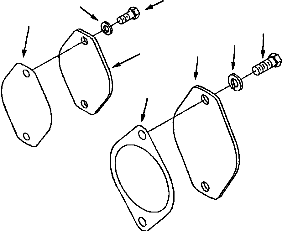 GASKET, HYDRAULIC PUMP 1239 085 H1 KOMATSU
