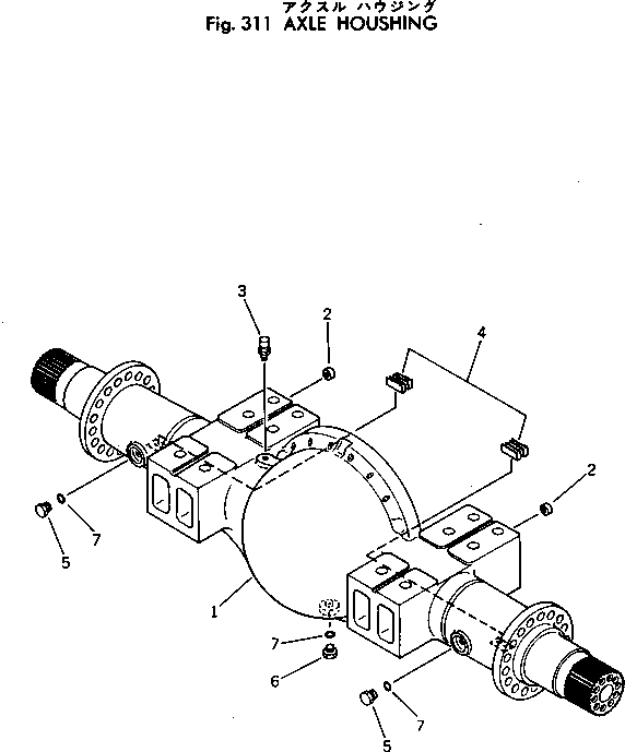 AXLE ASS'Y,FRONT 385-11119281 KOMATSU