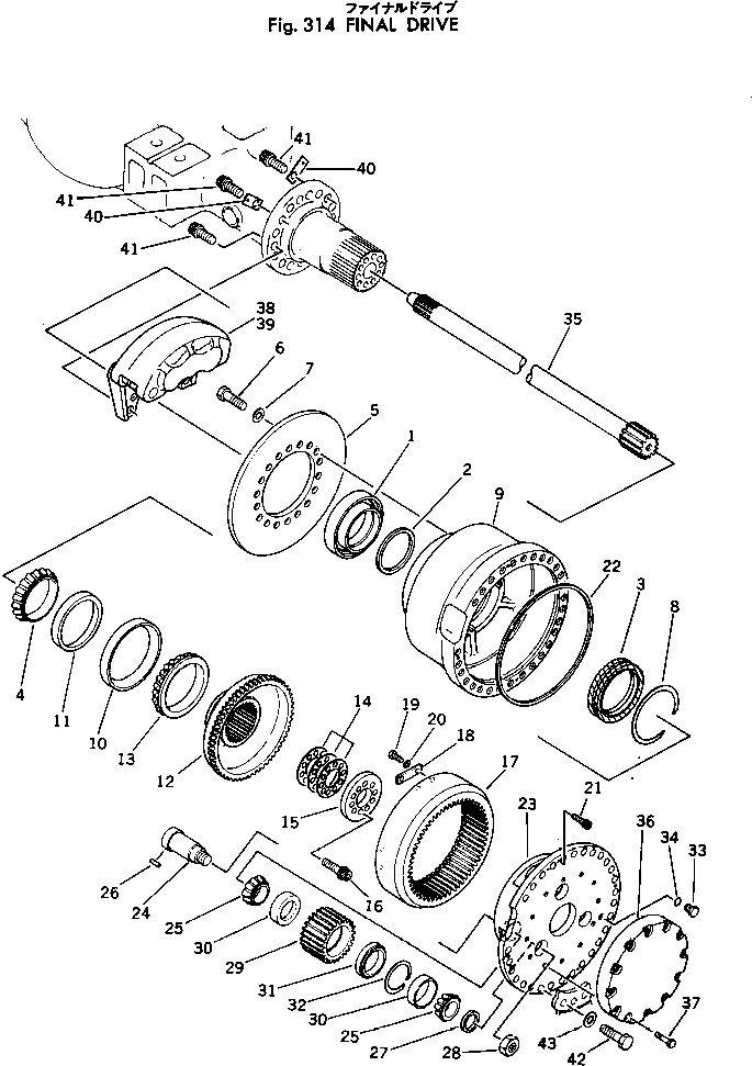 CALIPER ASS'Y (385-10247911) KOMATSU
