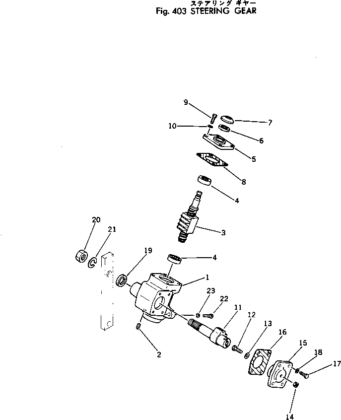 STEERING GEAR ASS'Y 385-10254101 KOMATSU