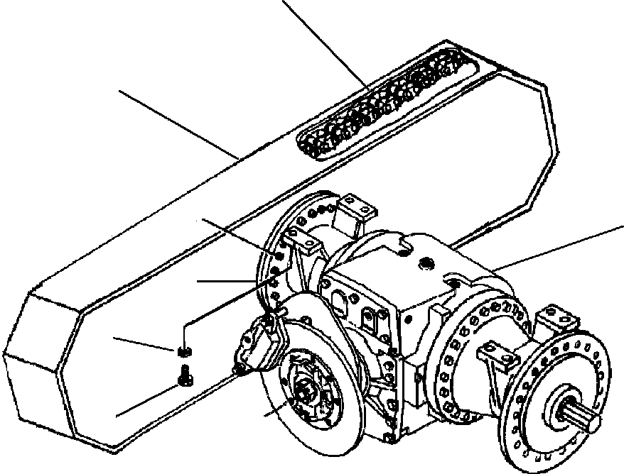 AXLE ASSEMBLY - NoSPIN DIFFERENTIAL 1283 326 H92 KOMATSU