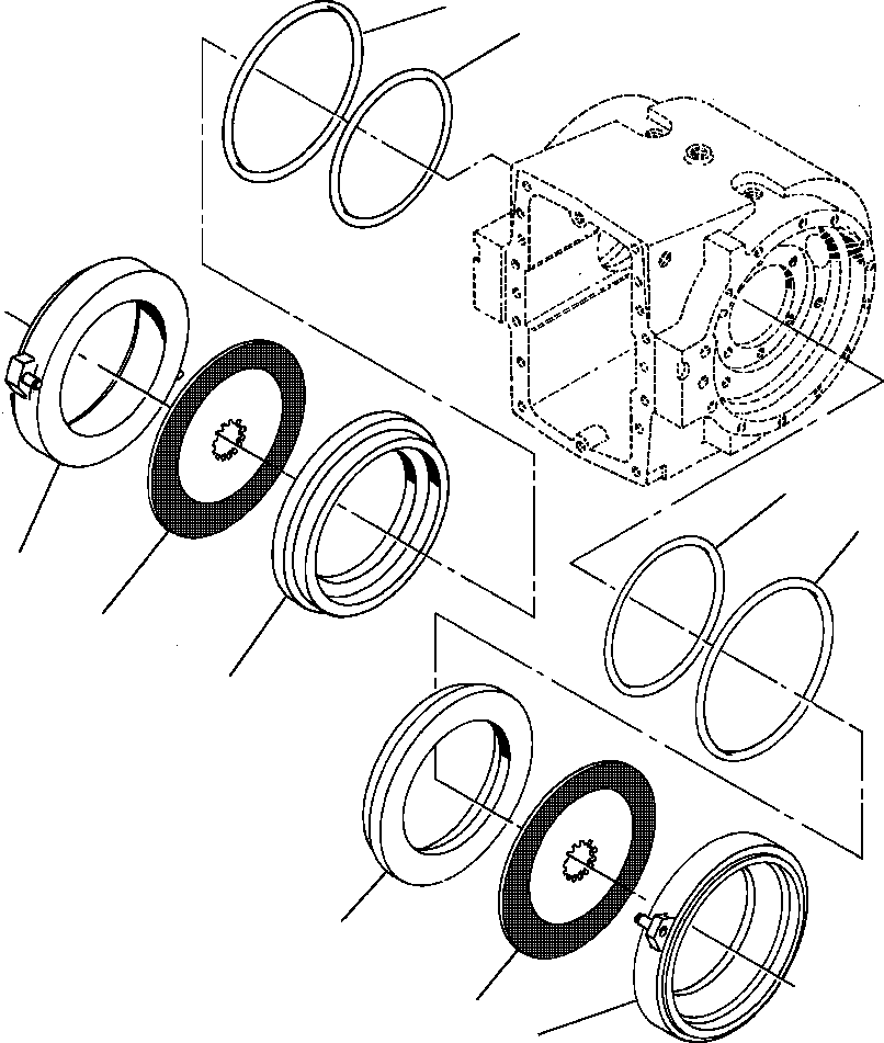 SEAL, OUTER PISTON 1433 628 H2 KOMATSU