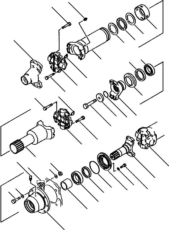 YOKE AND SHAFT ASSEMBLY 426-20-A1230 KOMATSU