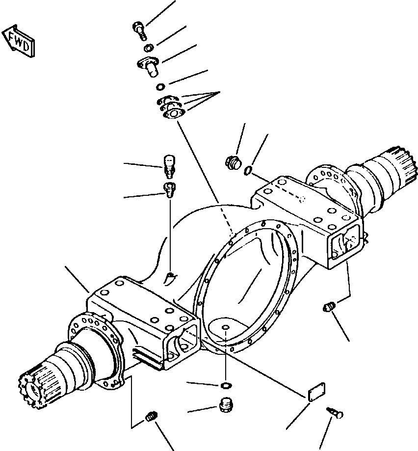 HOUSING, FRONT AXLE 426-22-13100 KOMATSU