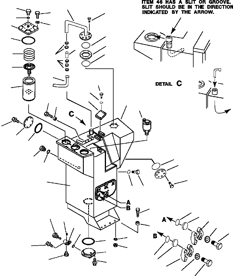TANK, SUB-AIR 426-60-15230 KOMATSU