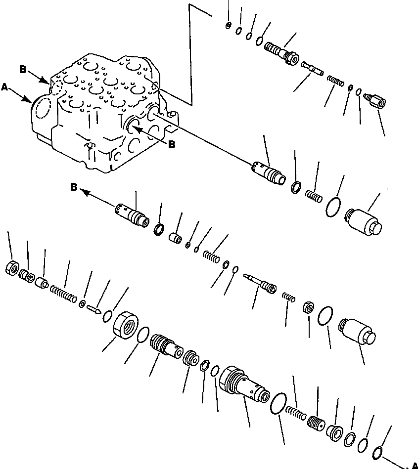 Клапан в сборе, предохранительный 709-10-51501 KOMATSU