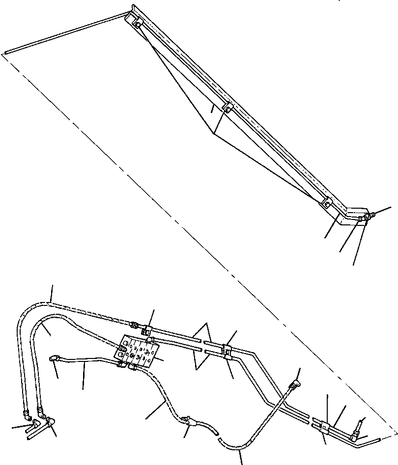 GUARD, TUBE (LEFT BOOM) 1129 224 C1 KOMATSU