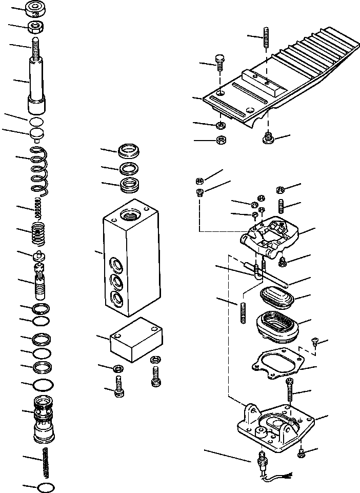 VALVE ASSEMBLY, SINGLE CIRCUIT VALVE PB 9 453 KOMATSU