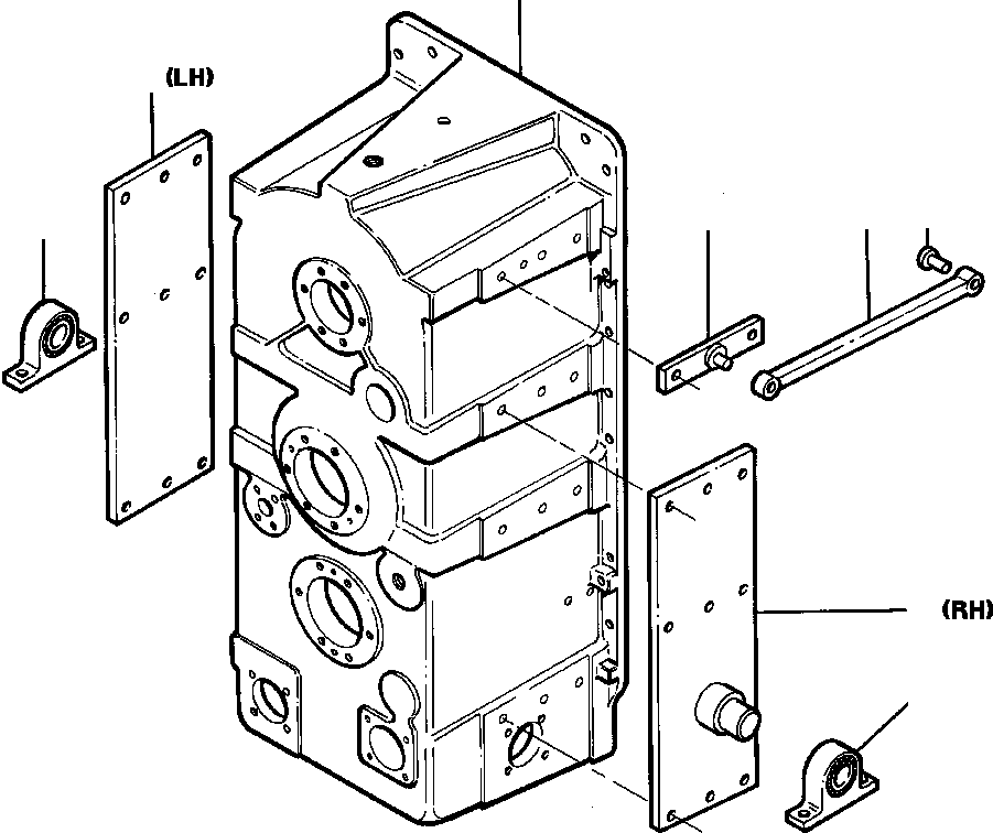 SUPPORT, TRANSMISSION - RH 934 307 C2 KOMATSU