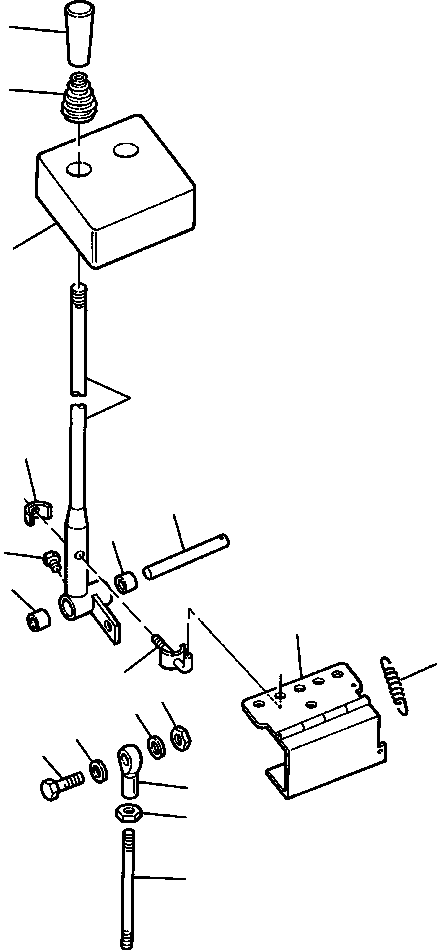 LEVER, BUCKET CONTROL 1136 855 C1 KOMATSU