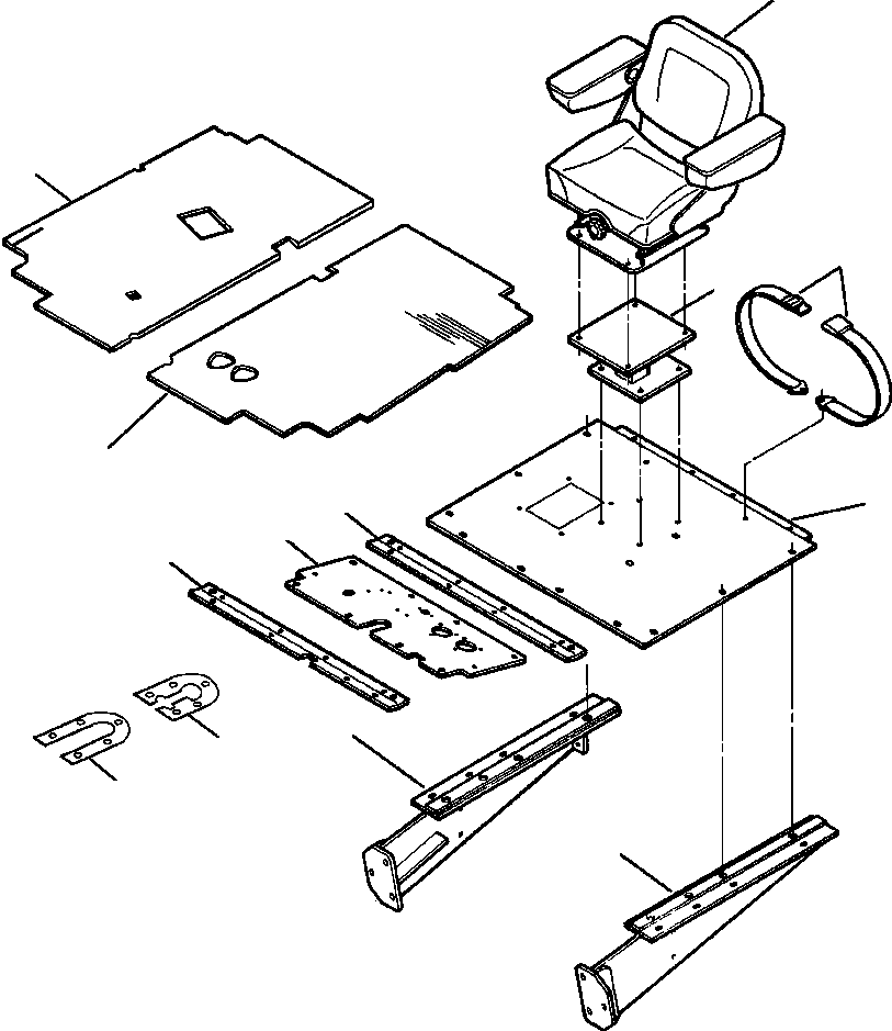 FLOORBOARD, MAIN EF 7 020 KOMATSU