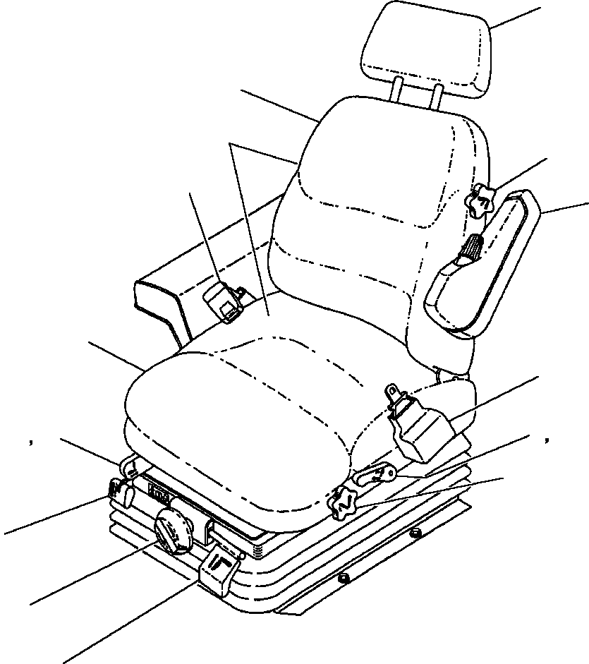 SEAT, CUSHION LA 0 541 KOMATSU