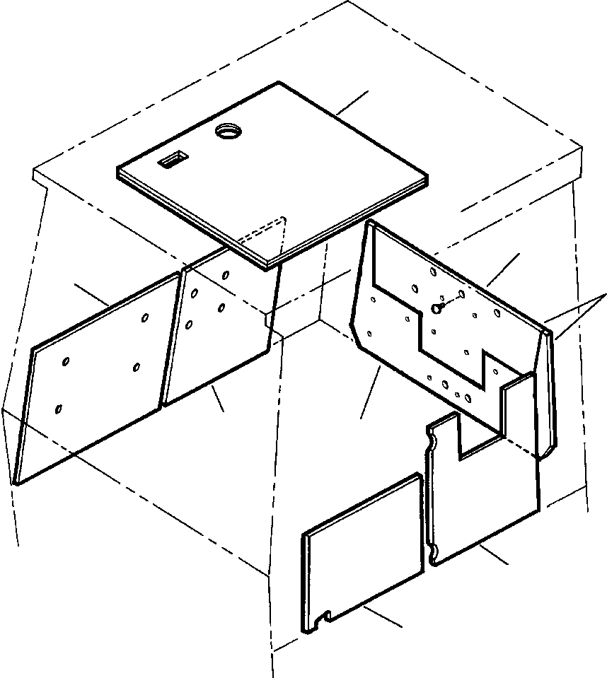 INSULATION, BOTTOM REAR CAB WALL EF 3 155 KOMATSU