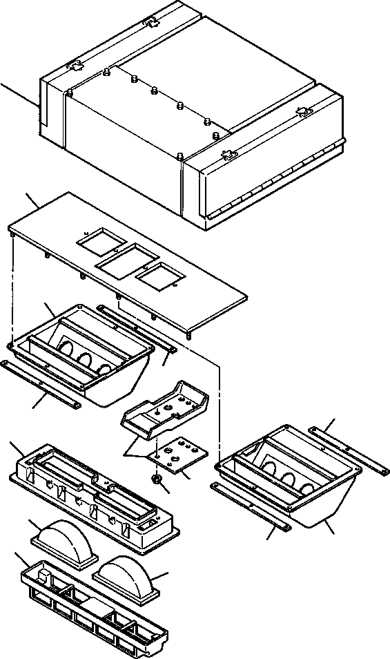 PLATE, INTERNAL COMPONENTS MOUNTING 737 099 C2 KOMATSU