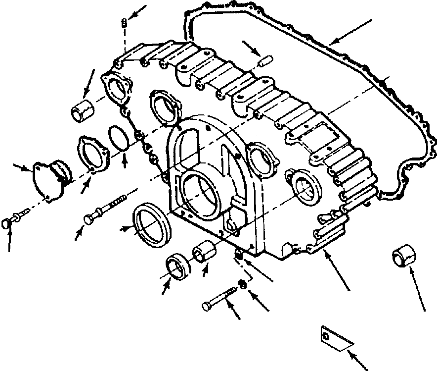 COVER, GEAR 1239 307 H91 KOMATSU