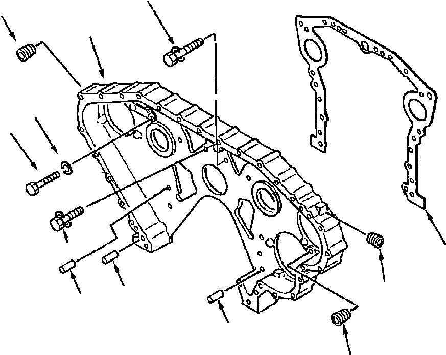 HOUSING, GEAR 1296 786 H1 KOMATSU