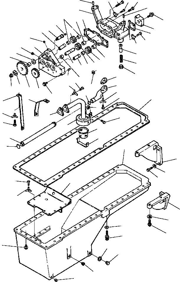 GASKET, LUBE OIL PUMP 1238 643 H1 KOMATSU