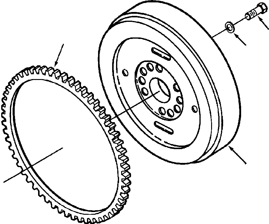FLYWHEEL ASSY 1239 488 H91 KOMATSU