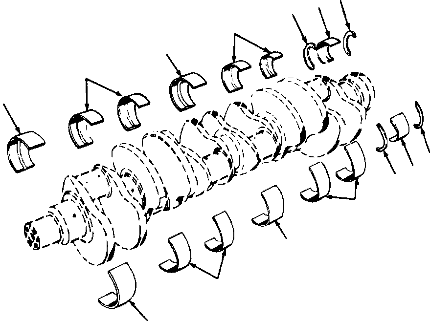 MAIN BEARING - STD 1237 903 H91 KOMATSU