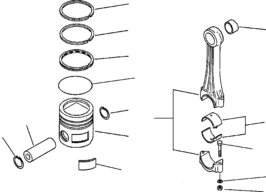 BEARING, CONNECTING ROD - (0.040 OS) 1241 072 H1 KOMATSU
