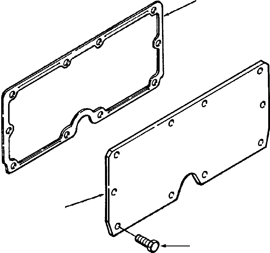 GASKET, HAND HOLE 1296 244 H1 KOMATSU
