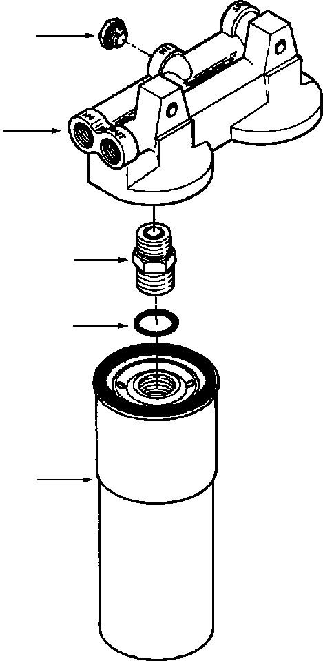 HEAD, LUBE OIL FILTER 1239 653 H91 KOMATSU