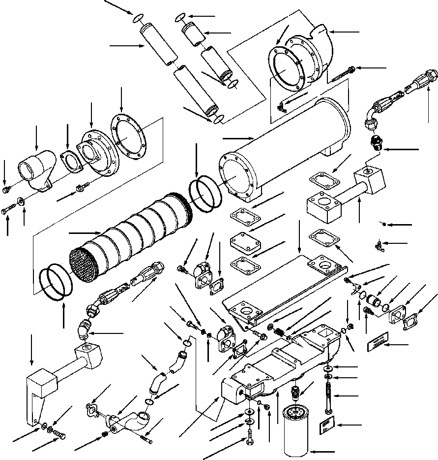 HOUSING, OIL COOLER 1296 421 H1 KOMATSU