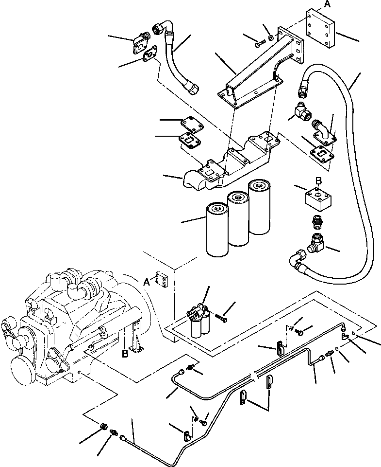 HOSE, REMOTE MOUNTED (37.83 LENGTH) (UNFILTERED) HA 7 101 KOMATSU