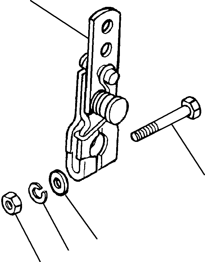 LEVER, THROTTLE 1239 846 H1 KOMATSU