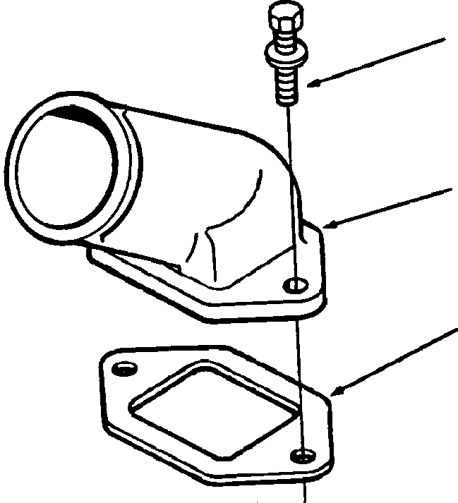 GASKET, WATER TRANSFER CONNECTION 1238 563 H1 KOMATSU