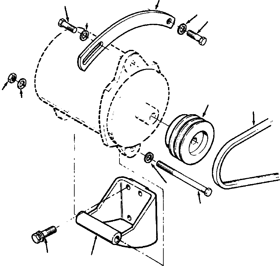 BRACKET, ALTERNATOR 1238 907 H1 KOMATSU
