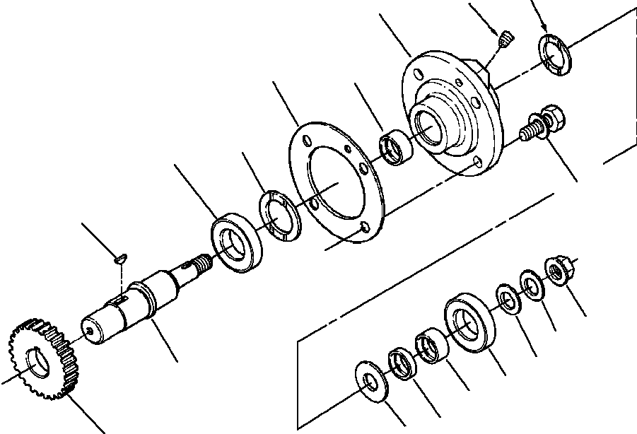 GASKET, BEARING SUPPORT 1238 252 H1 KOMATSU