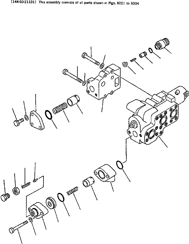 VALVE ASS'Y,MAIN RELIEF 701-30-51002 KOMATSU