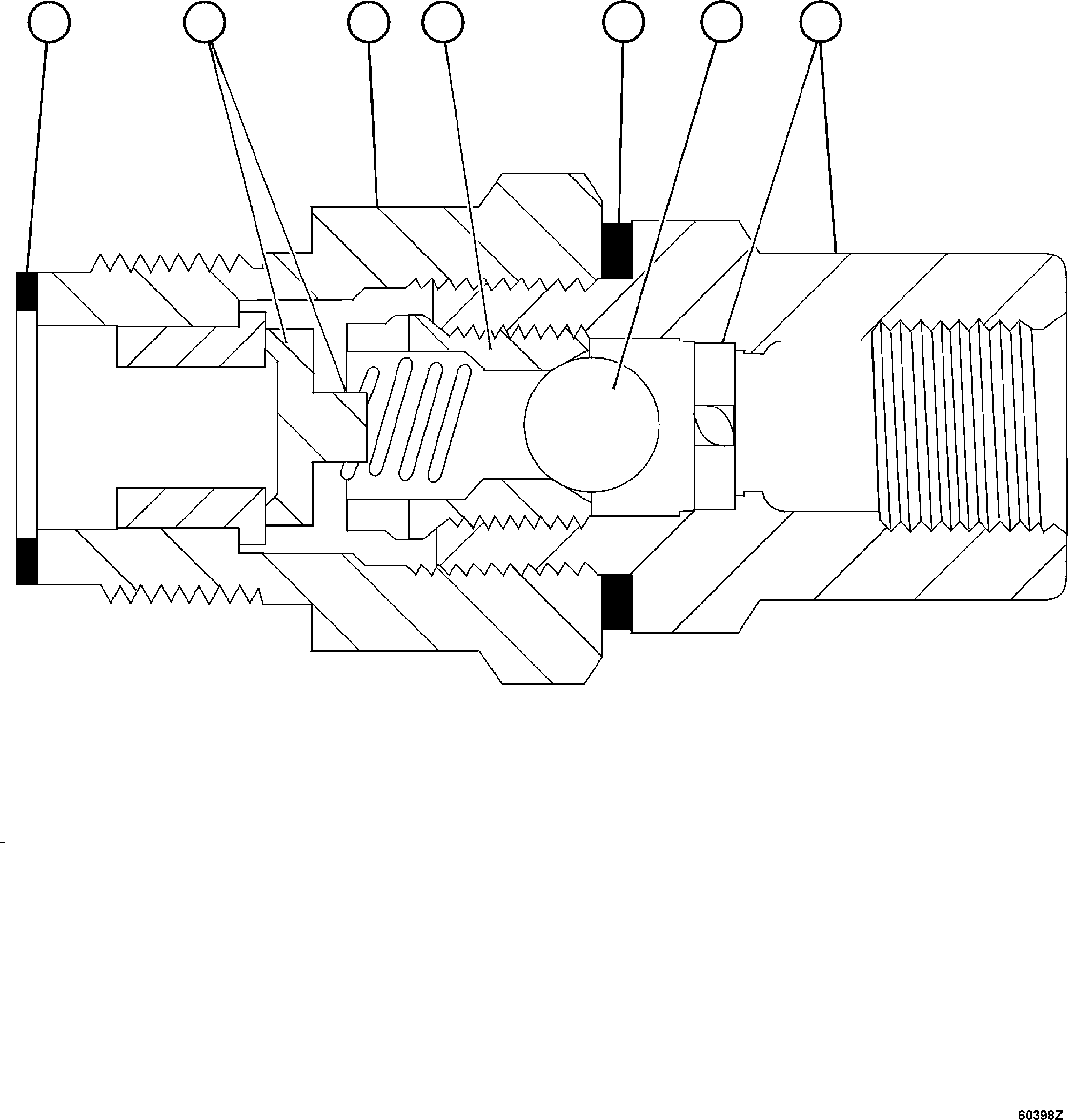 OUTLET/CONNECTOR ASSEMBLY BF3826 KOMATSU