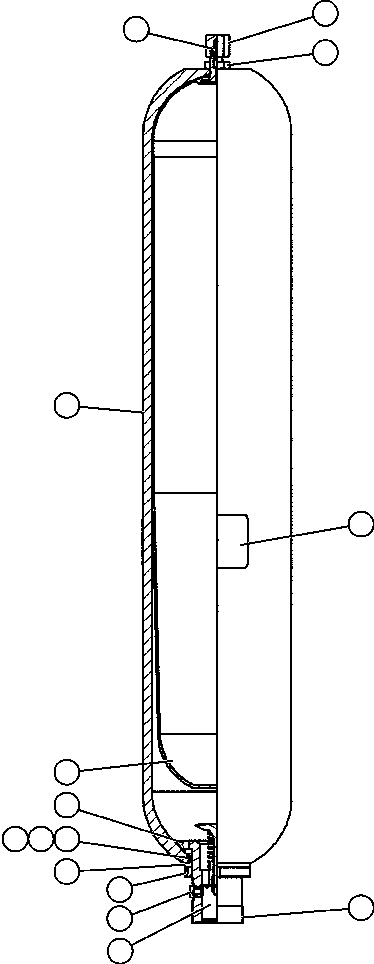 NOTE: (1) INCLUDED IN AK4787 BLADDER REPAIR KIT. AK4787 KOMATSU
