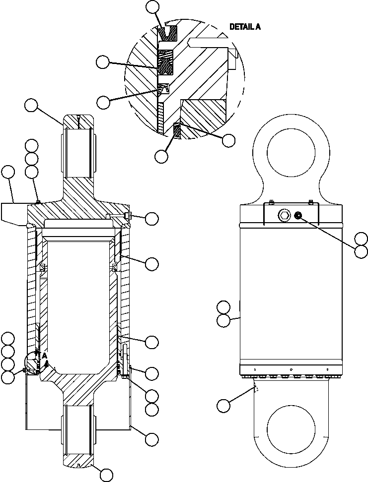 NOTE: (1) INCLUDED IN AK5239 SEAL KIT. AK5239 KOMATSU