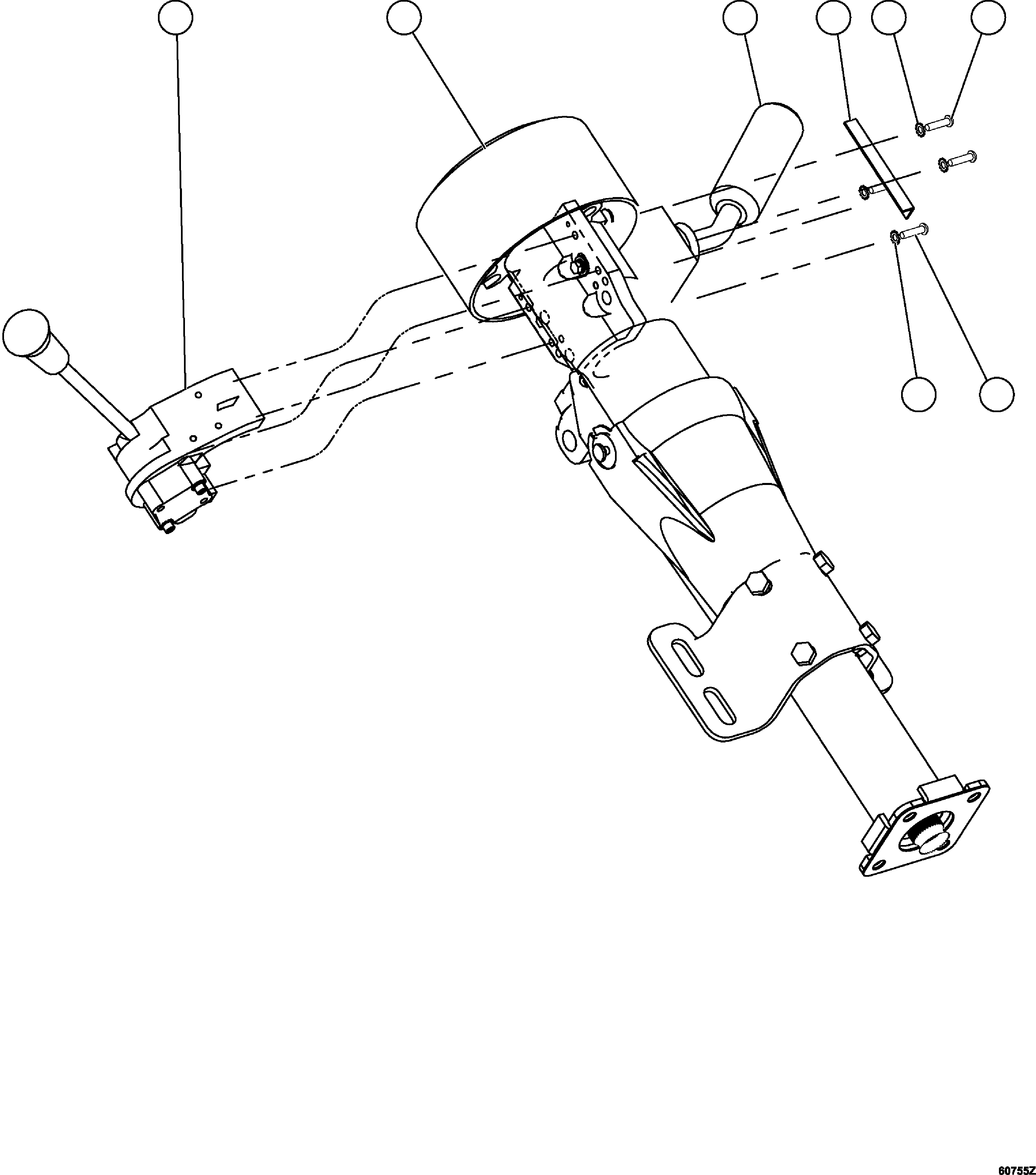 COLUMN,STEERING (PC1447) KOMATSU