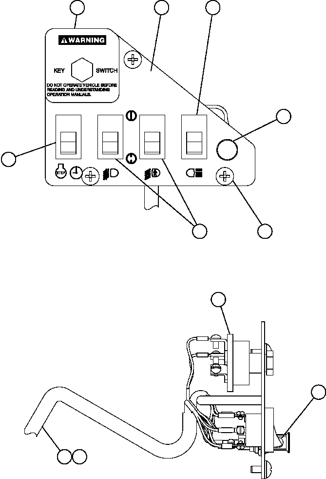 HARNESS, CAB DASH EJ9240 KOMATSU